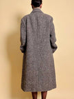 Cappotto Elena Miròin lana boutonné con motivo spinato