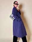 Cappotto in lana a pelo lungo viola “Weinberg Paris”