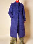 Cappotto in lana a pelo lungo viola “Weinberg Paris”