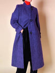 Cappotto in lana a pelo lungo viola “Weinberg Paris”
