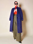 Cappotto in lana a pelo lungo viola “Weinberg Paris”