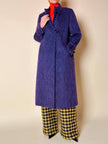 Cappotto in lana a pelo lungo viola “Weinberg Paris”