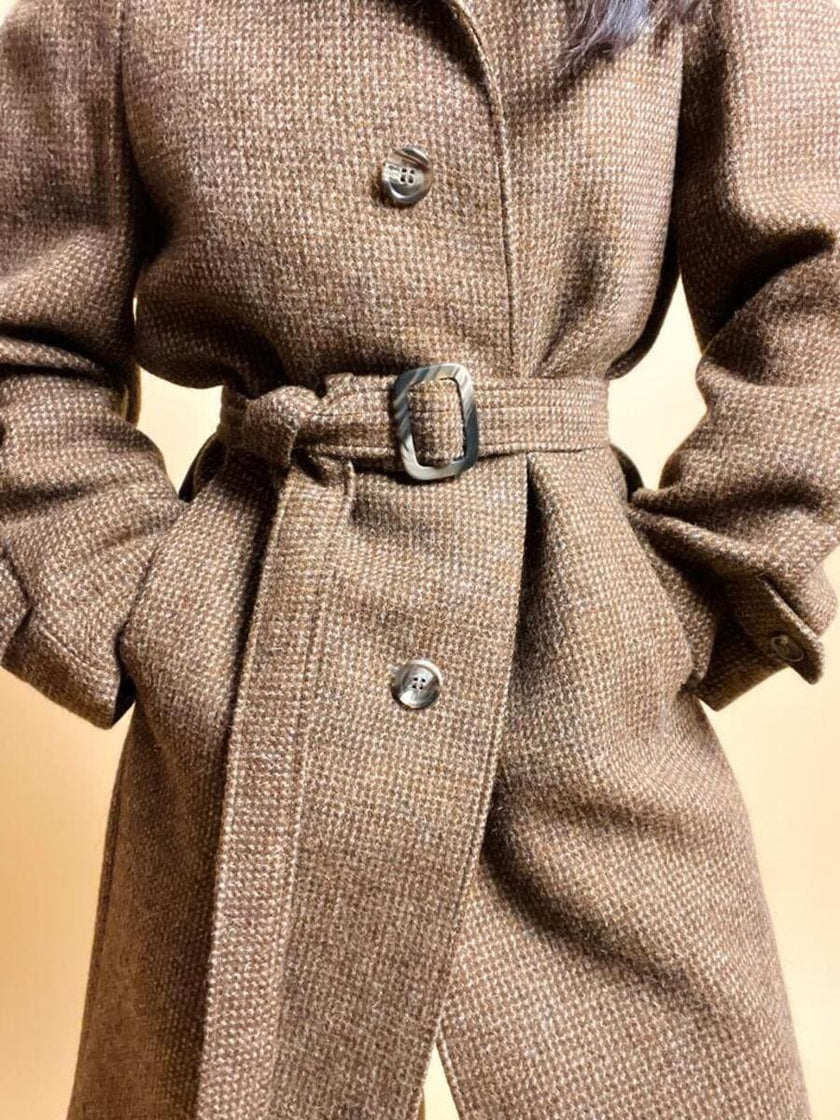 Trench coat sale e pepe nei toni del marrone firmato