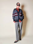 Cardigan in lana Jacquard “Yves Saint Laurent”