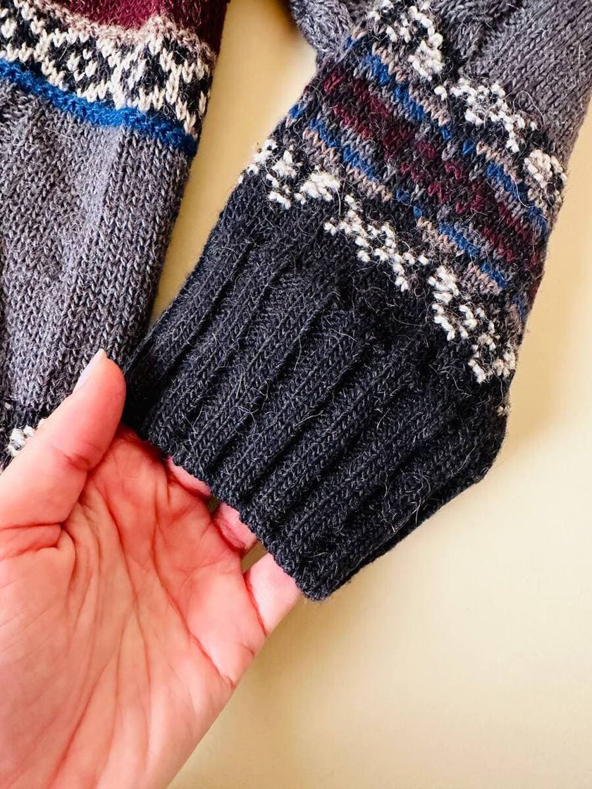 Cardigan in lana Jacquard “Yves Saint Laurent”