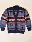 Cardigan in lana Jacquard “Yves Saint Laurent”