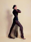 Chemisier in organza nera 