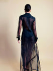Chemisier in organza nera 