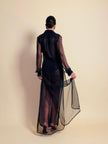 Chemisier in organza nera 