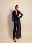 Chemisier in organza nera 