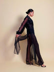 Chemisier in organza nera 