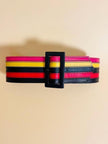 Cintura in pelle multicolor 