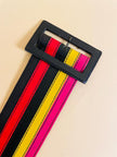 Cintura in pelle multicolor 