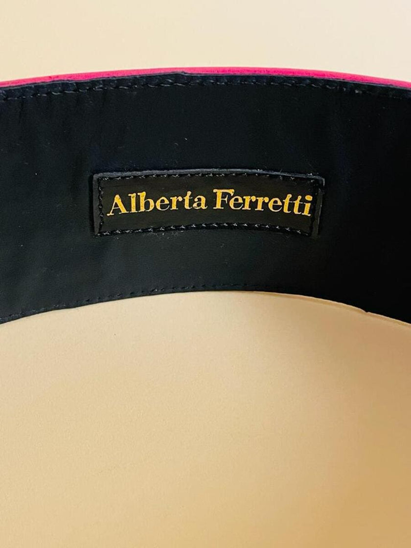 Cintura in pelle multicolor 