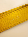 Cintura in pelle gialla con orsetti dorati “Furla”
