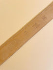 Cintura in pelle stampa tejus color ebano con maxi fibbia oro satinato