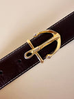 Cintura testa di moro con ancora oro  “Max Mara”