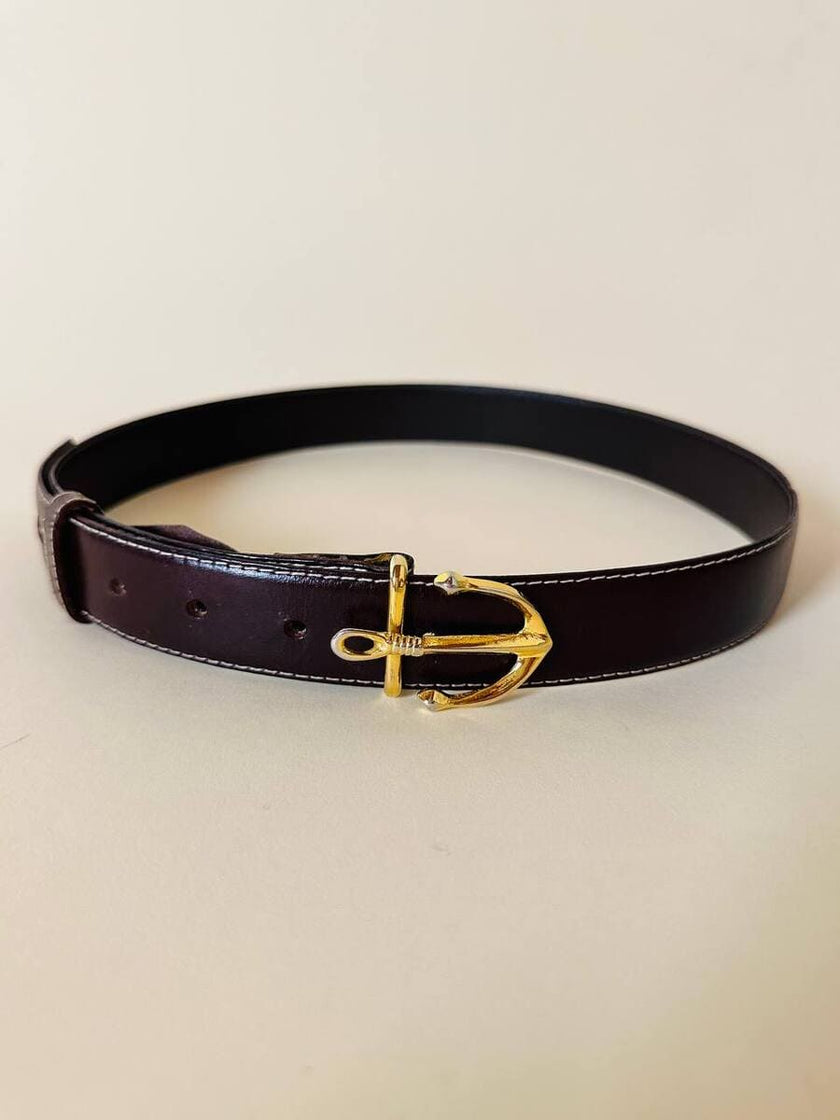 Cintura testa di moro con ancora oro  “Max Mara”