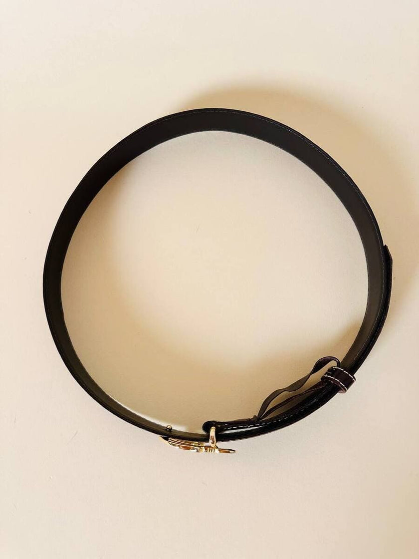 Cintura testa di moro con ancora oro  “Max Mara”