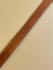 Cintura in pitone roccia beige con fibbia gioiello