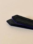 Cintura in suede viola con fibbia dorata “Yves Saint Laurent”