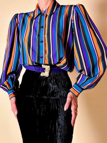 Camicia a righe multicolor “Yves Saint Laurent”