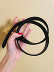Cintura in velluto nero con fibbia gioiello 