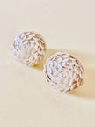 White sequin button-on clip