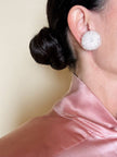 White sequin button-on clip
