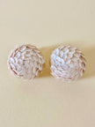 White sequin button-on clip