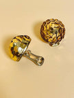 Clip a bottone in paillettes oro