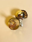 Clip a bottone in paillettes oro