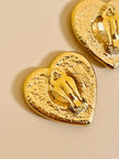 Maxi clip a cuore oro 