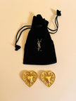 Maxi clip a cuore oro 