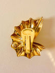 Clip dorate a forma di conchiglia con perle cabochon
