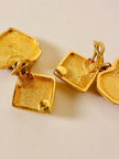 Clip pendenti a forma di cuore oro e corallo “Yves Saint Laurent”