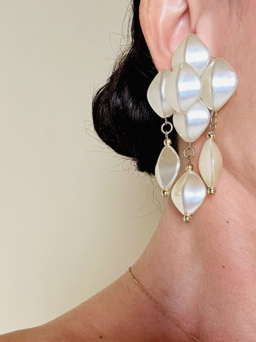 Maxi clip medusa con perle sintetiche