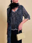 Clutch in metallo oro con motivo a intreccio