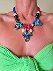 Collier con cristalli e pietre multicolor “Radà”