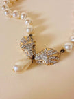 Collier di perle con teste di leopardo “Pierre Cardin”