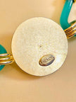 Collier in metallo e vetro 