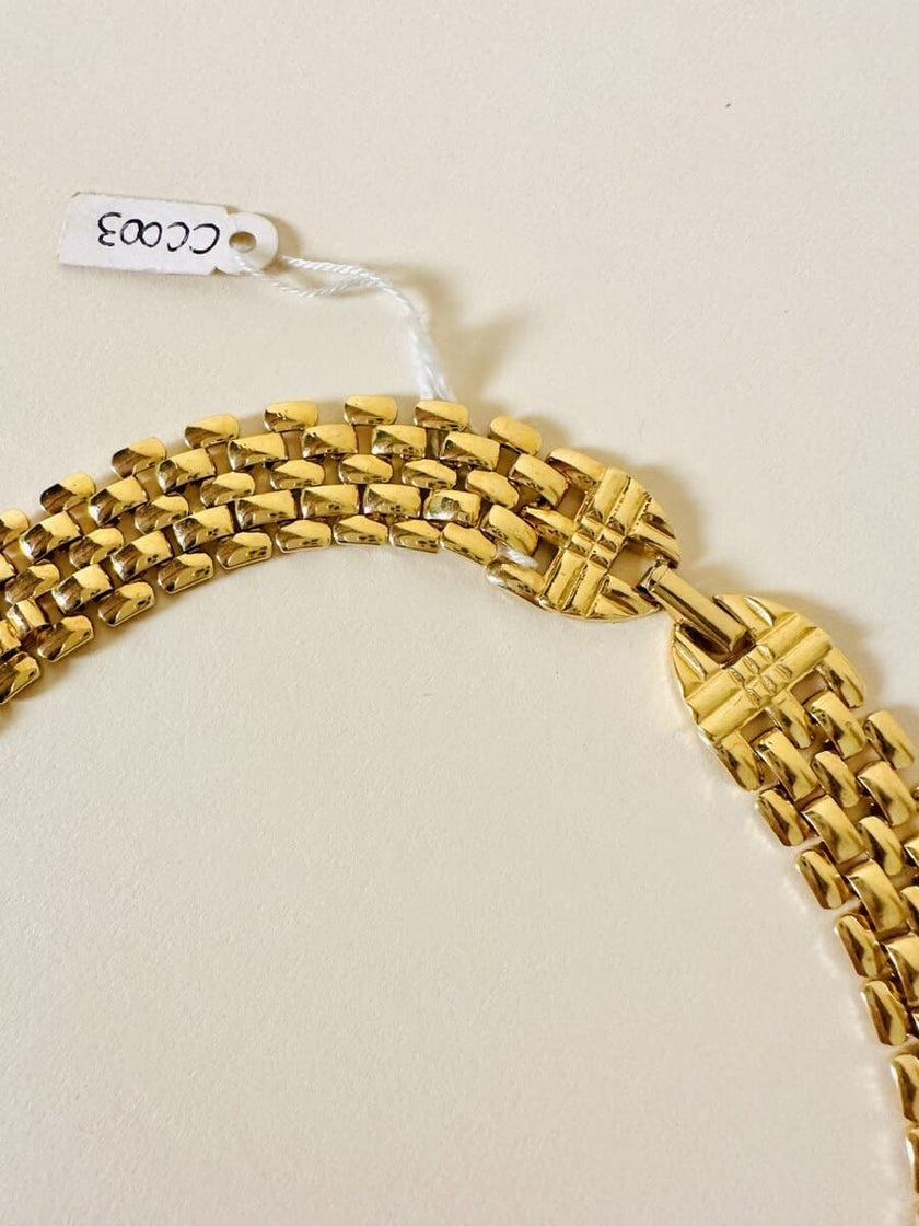 Gold-toned necklace with maxi bow