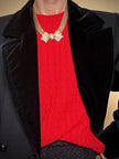 Gold-toned necklace with maxi bow