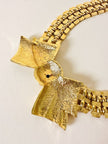 Gold-toned necklace with maxi bow