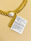 Collier oro con perla cabochon 