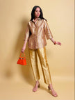 Ensemble in shantung bicolore 