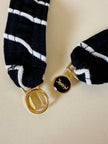 Completo nero a righe bianche “Yves Saint Laurent”