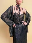 Vintage suit in seta e lurex