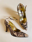 Décolleté in pitone roccia “Walter Steiger”