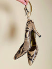 Décolleté in pitone roccia “Walter Steiger”